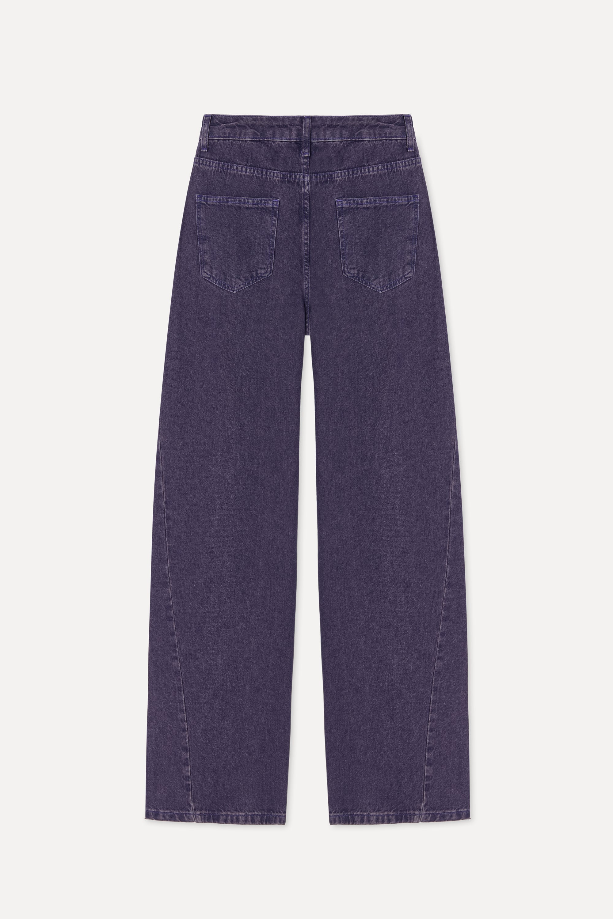 Kadın Mor Wide Leg Pantolon