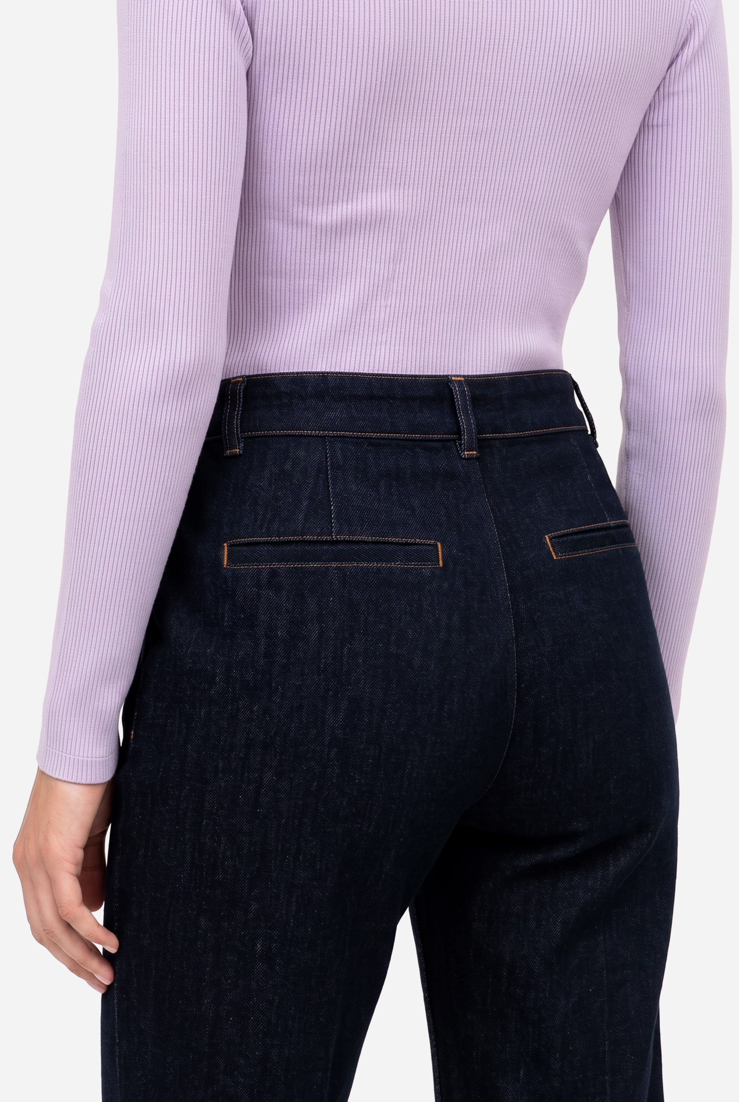 Mudo Kadın İndigo Straight Fit Jean Pantolon görsel 5