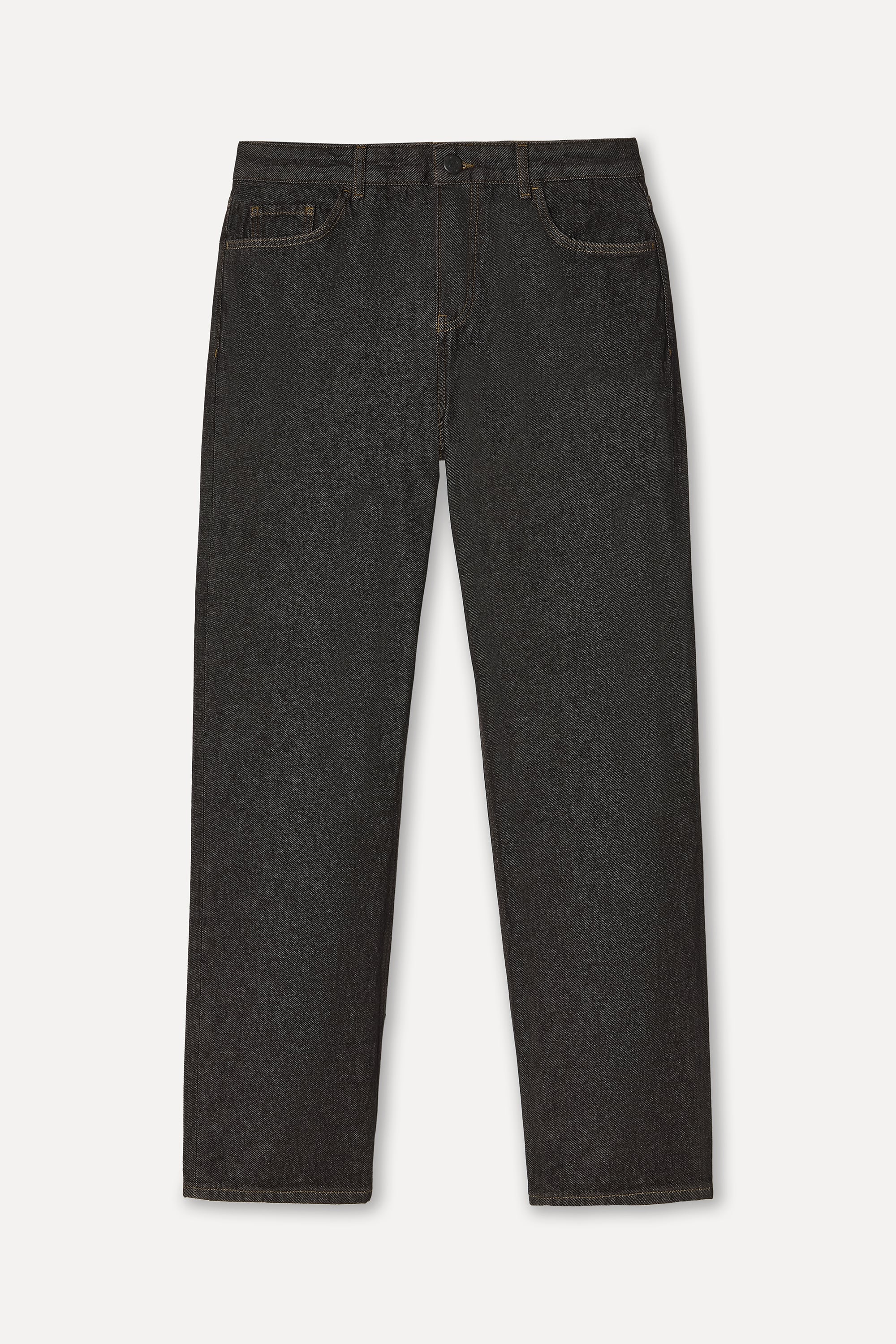 Erkek Kahverengi Tapered Fit Jean Pantolon