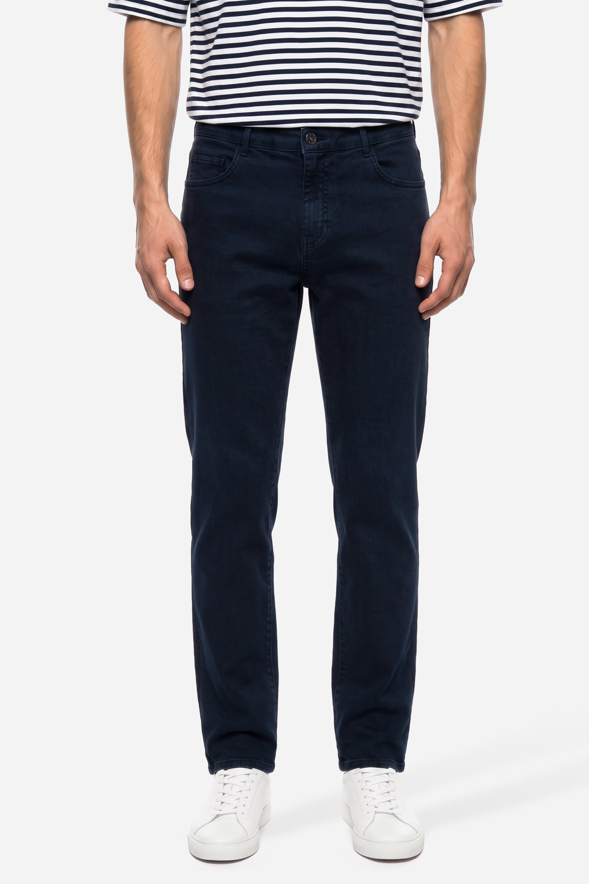 Erkek Lacivert Straight Fit Pantolon