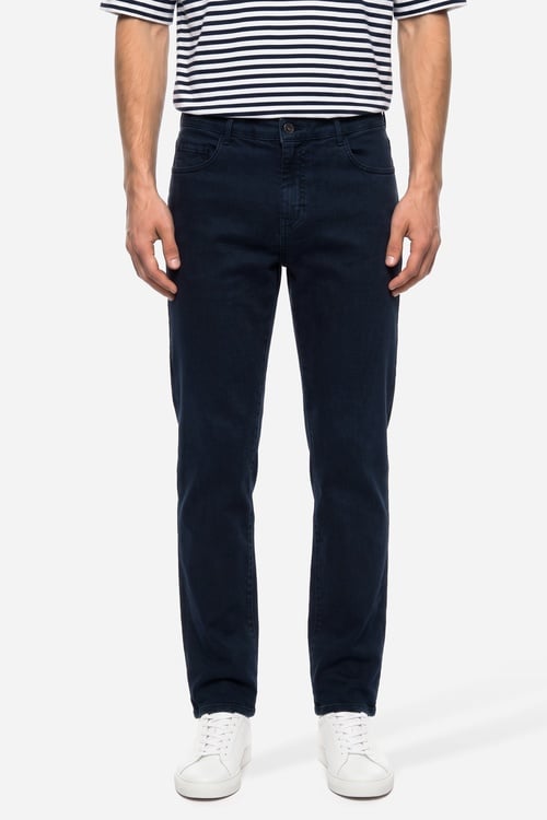 Erkek Lacivert Straight Fit Pantolon