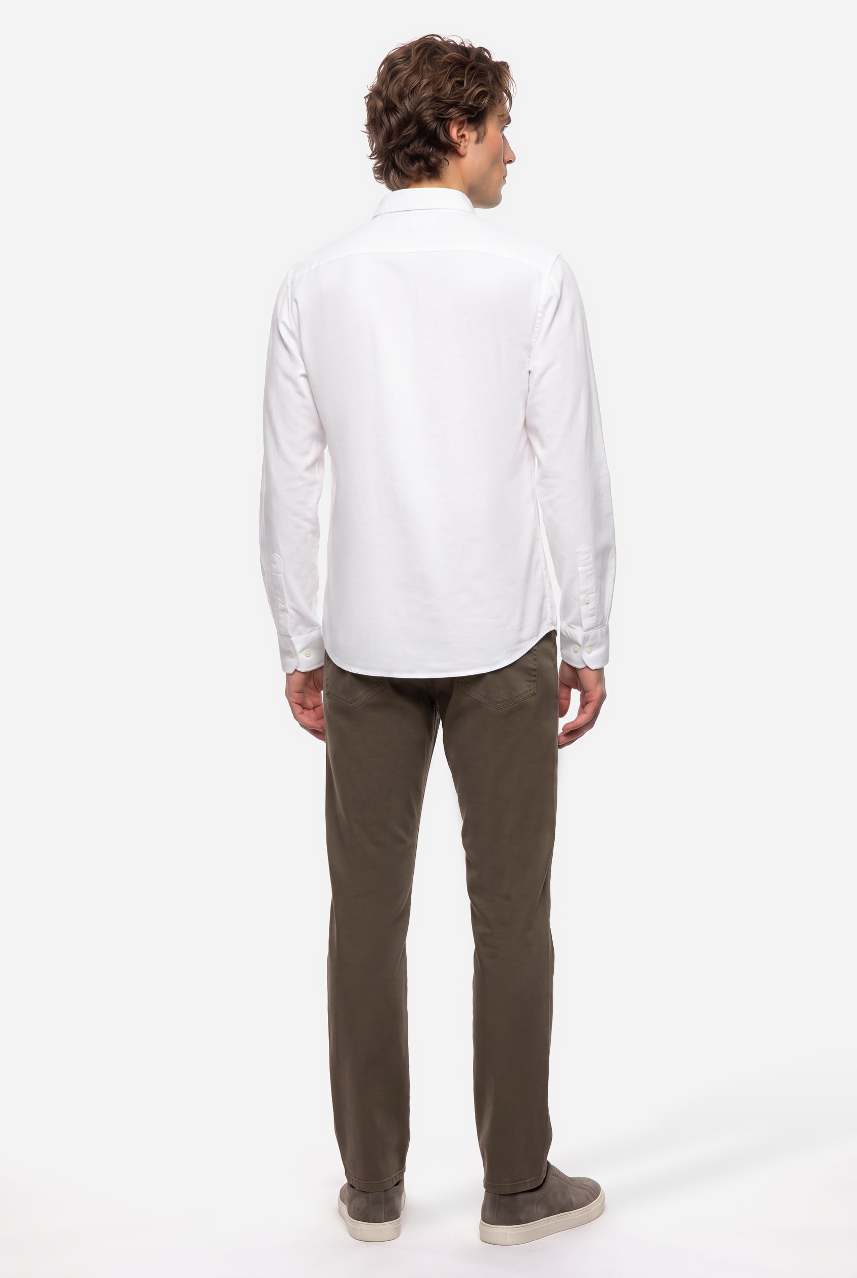 Erkek Vizon Rengi Slim Fit Pantolon
