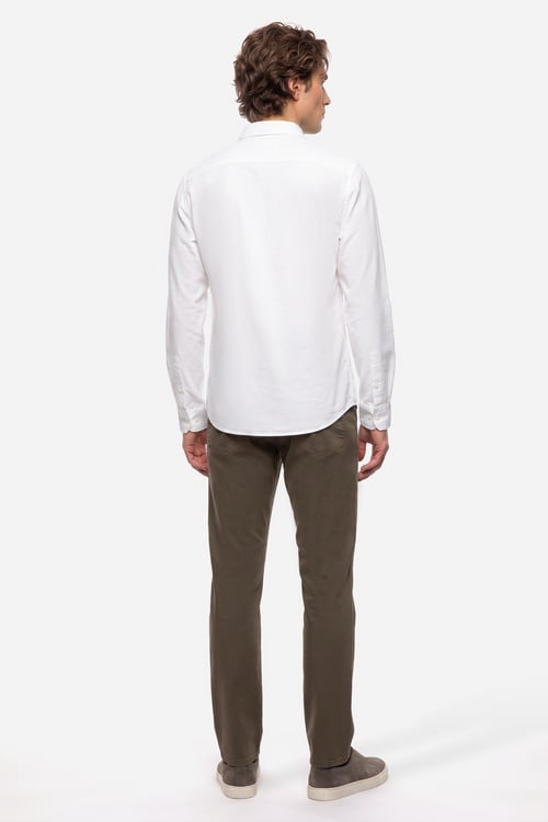 Erkek Vizon Rengi Slim Fit Pantolon
