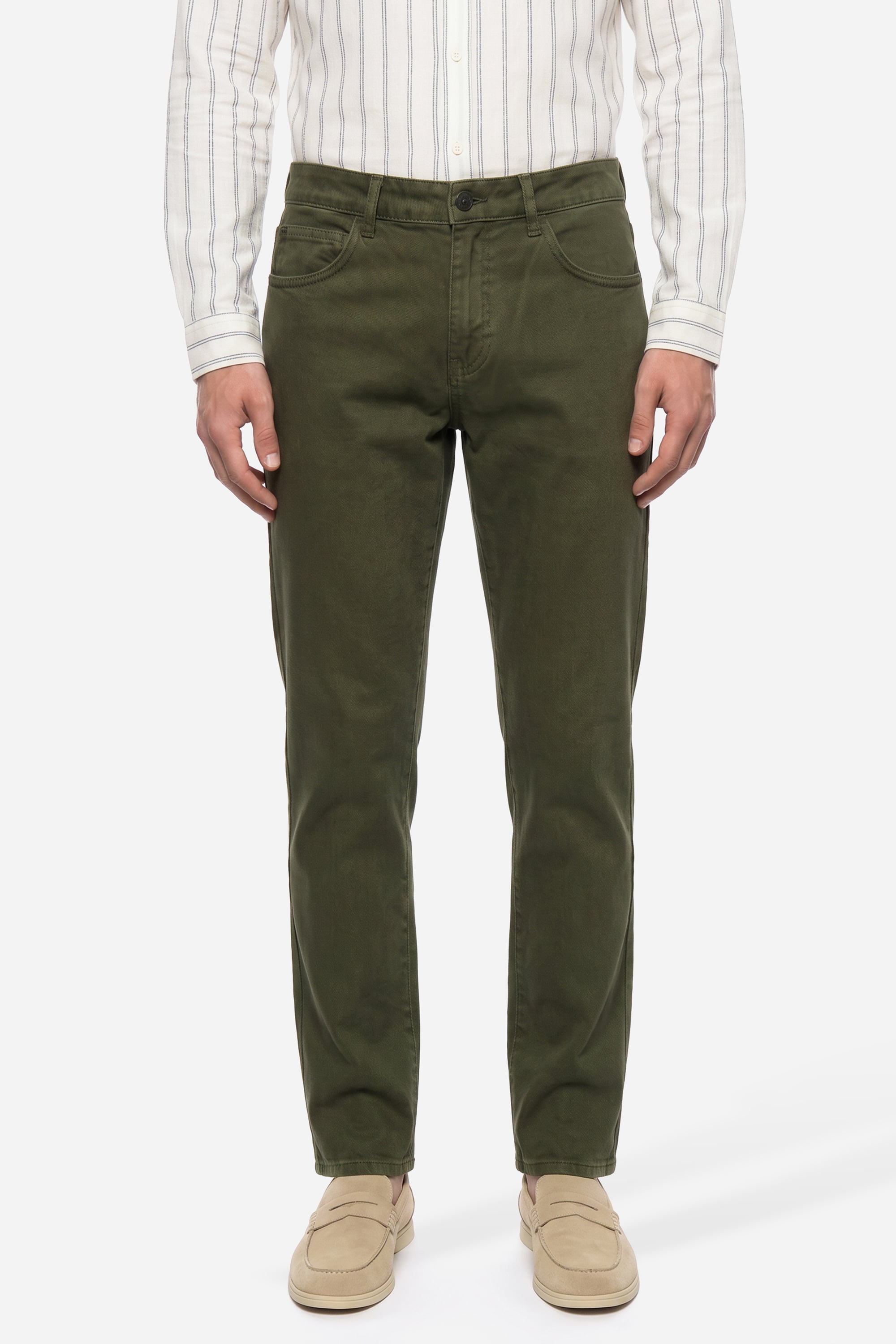 Erkek Haki Loose Fit Pantolon