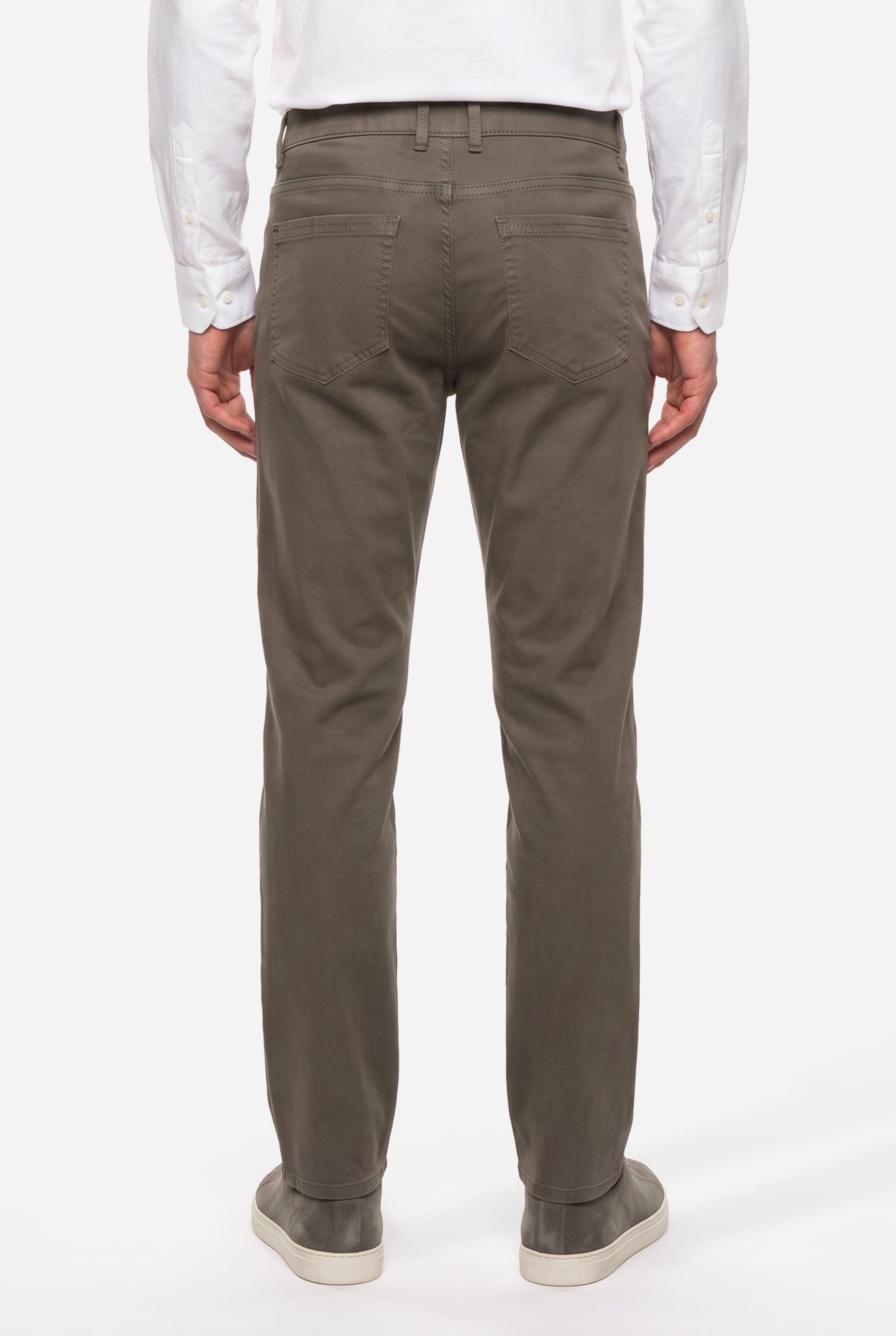 Erkek Vizon Rengi Slim Fit Pantolon