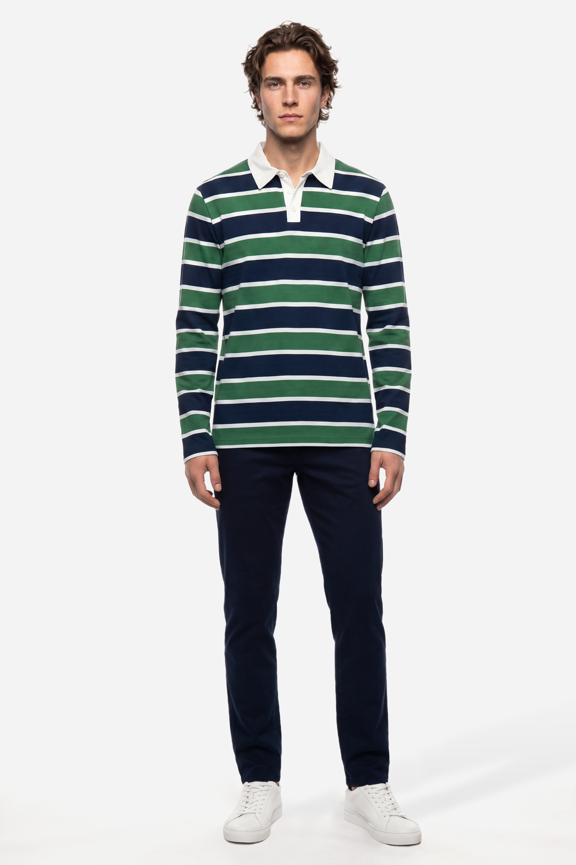 Erkek Lacivert Slim Straight Fit Pantolon
