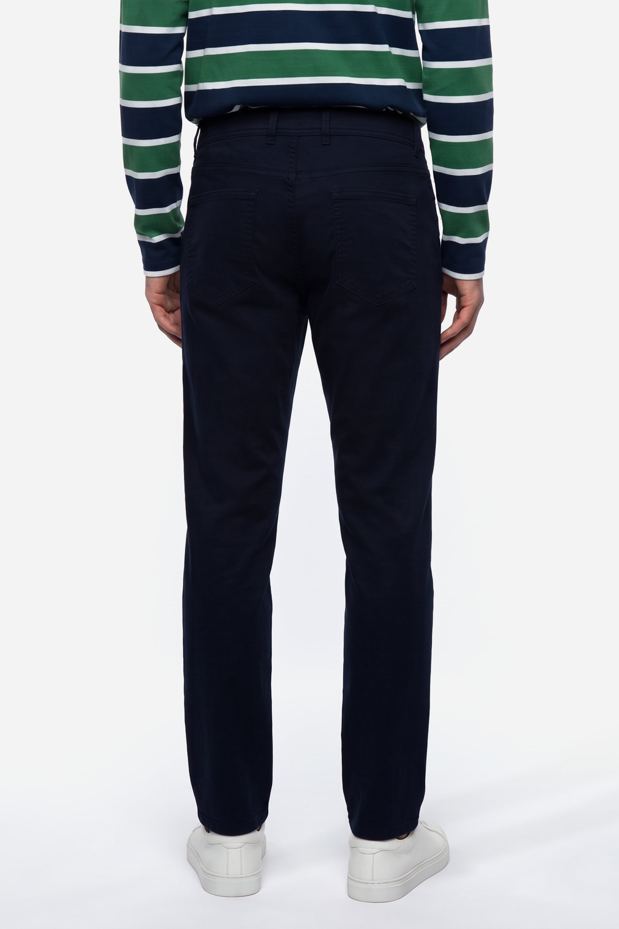 Erkek Lacivert Slim Straight Fit Pantolon