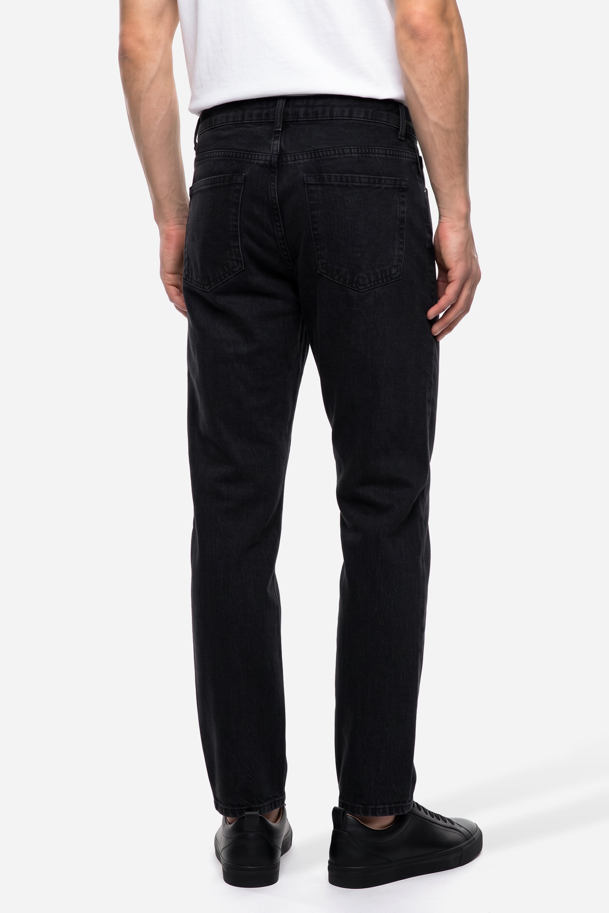 Erkek Siyah Loose Fit Jean Pantolon
