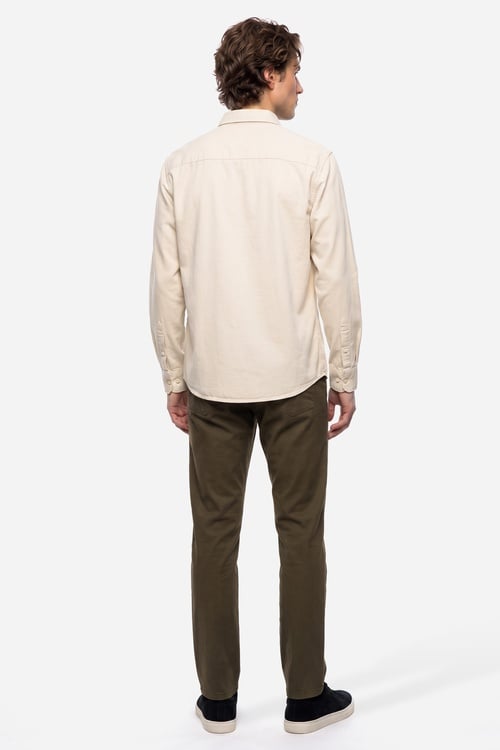 Erkek Kahverengi Slim Straight Fit Pantolon