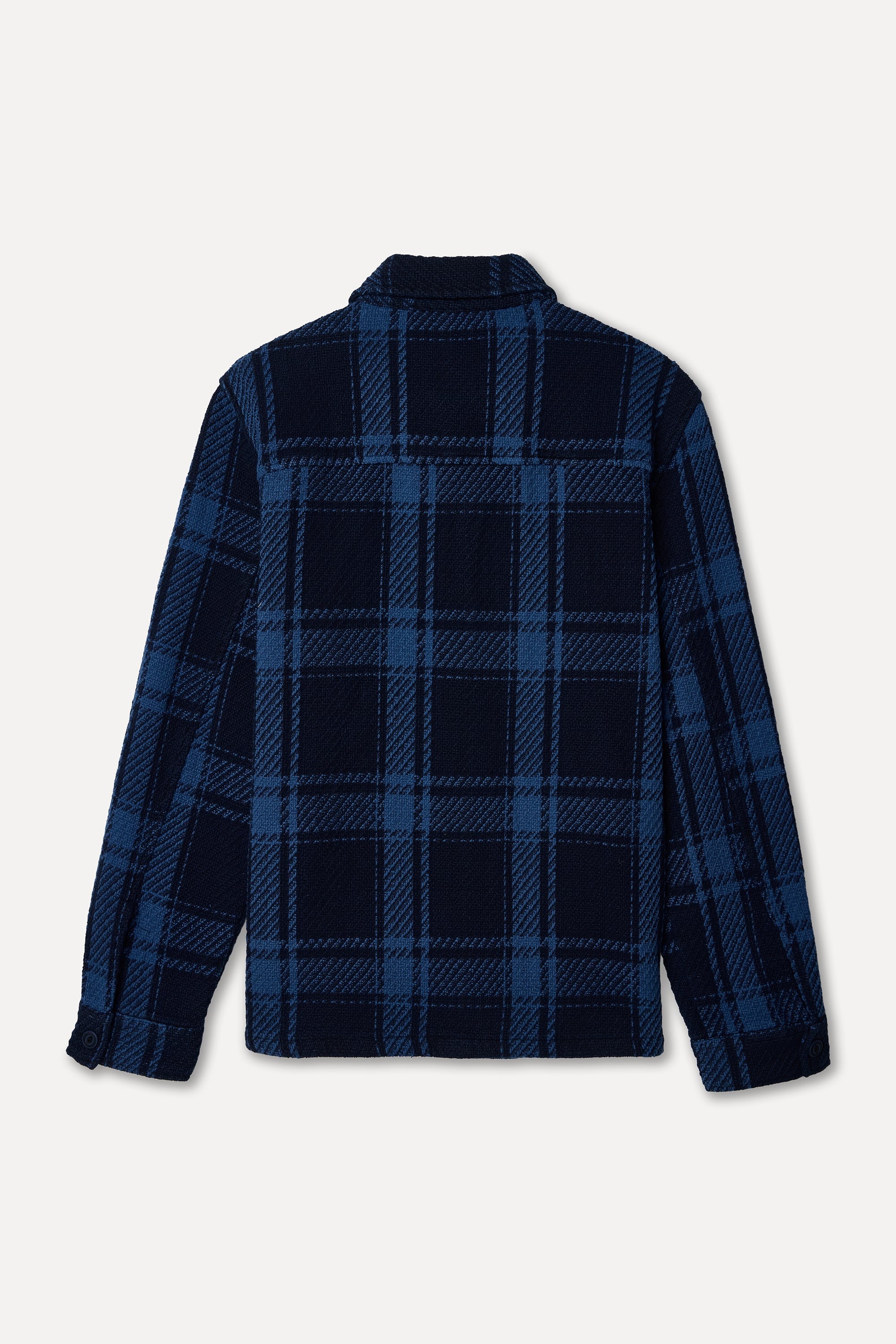 Erkek Lacivert Ekoseli Comfort Fit Ceket