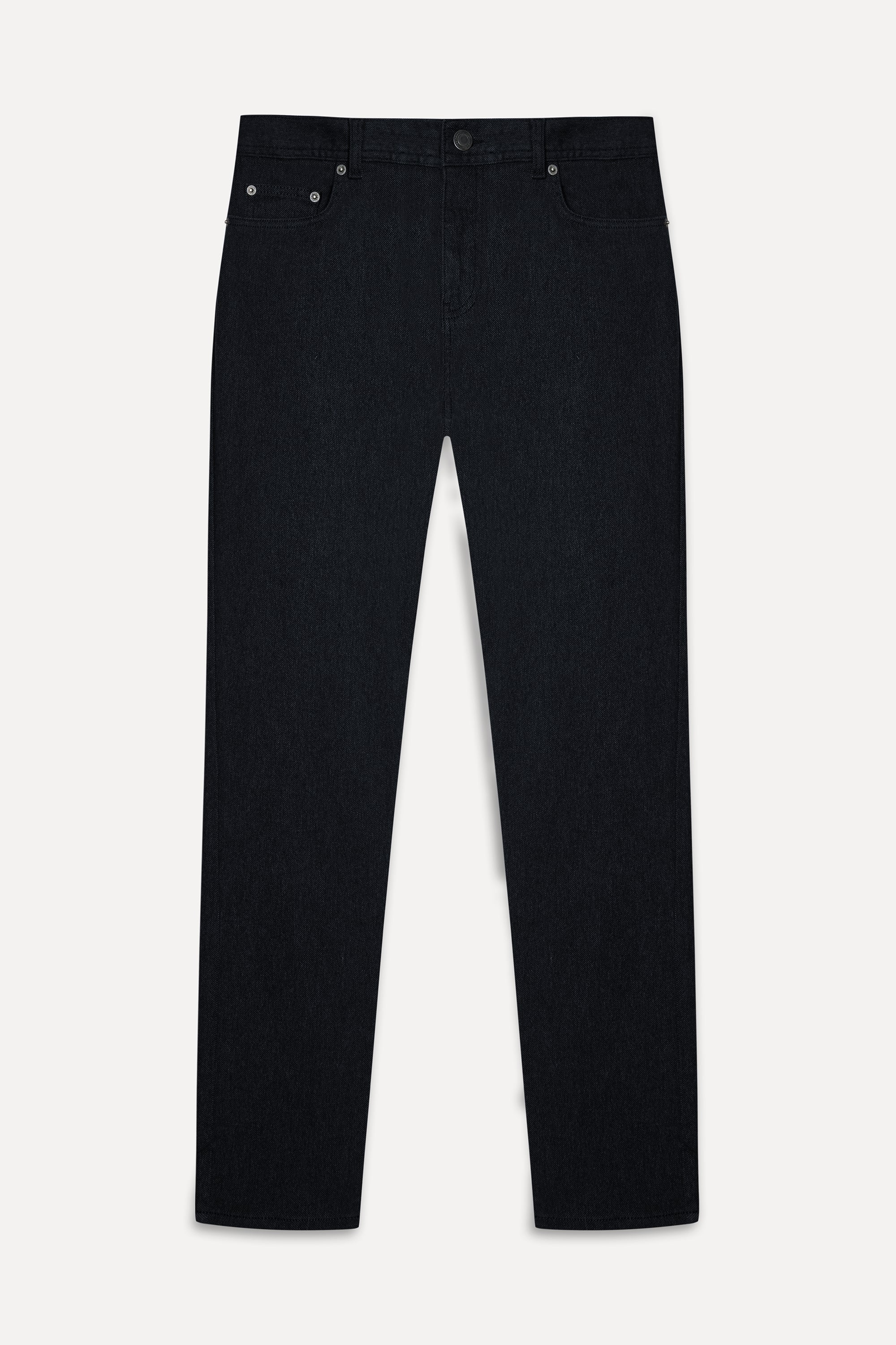Erkek Siyah Slim Straight Fit Pantolon
