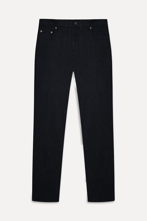 Erkek Siyah Slim Straight Fit Pantolon
