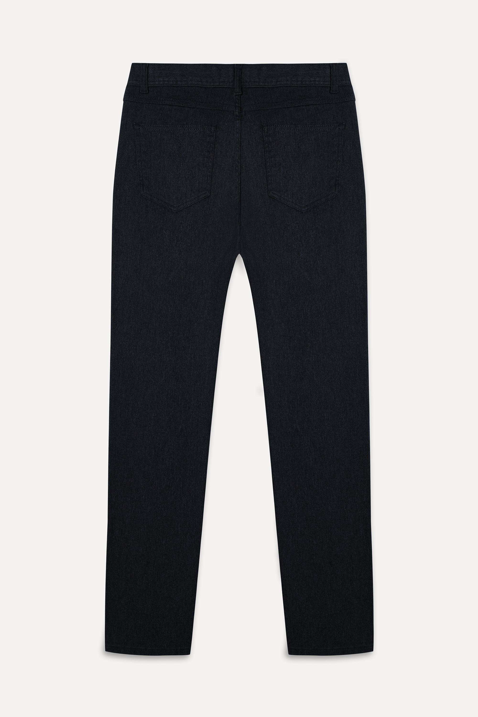 Erkek Siyah Slim Straight Fit Pantolon