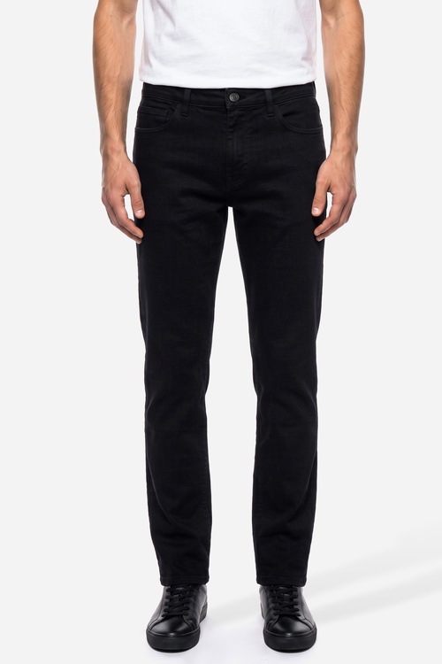Erkek Siyah Slim Straight Fit Pantolon