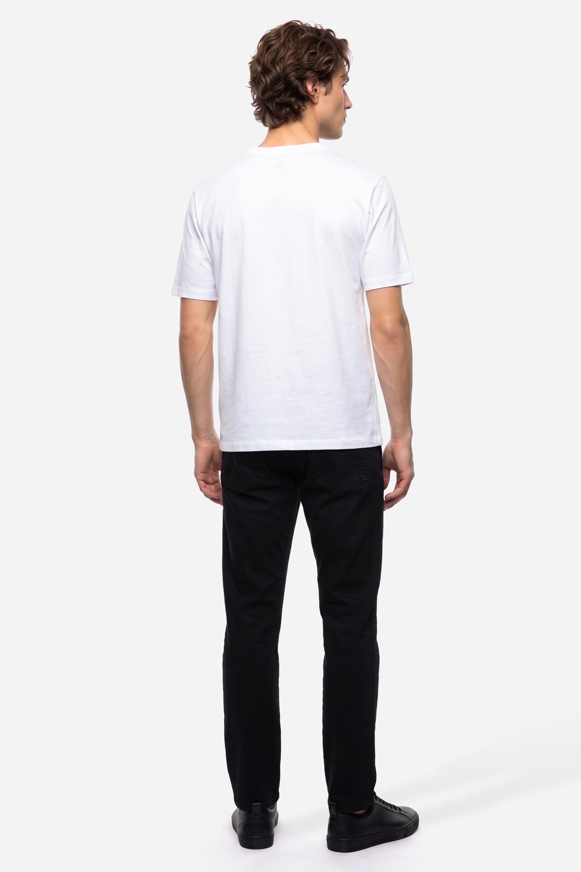 Erkek Siyah Slim Straight Fit Pantolon