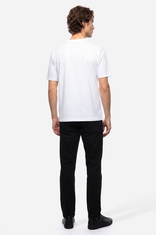 Erkek Siyah Slim Straight Fit Pantolon