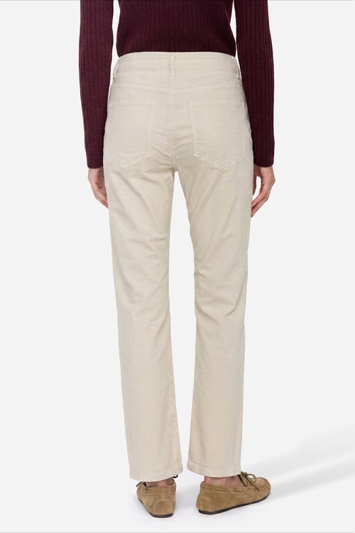 Kadın Taş Rengi Cropped Flare Fit Pantolon