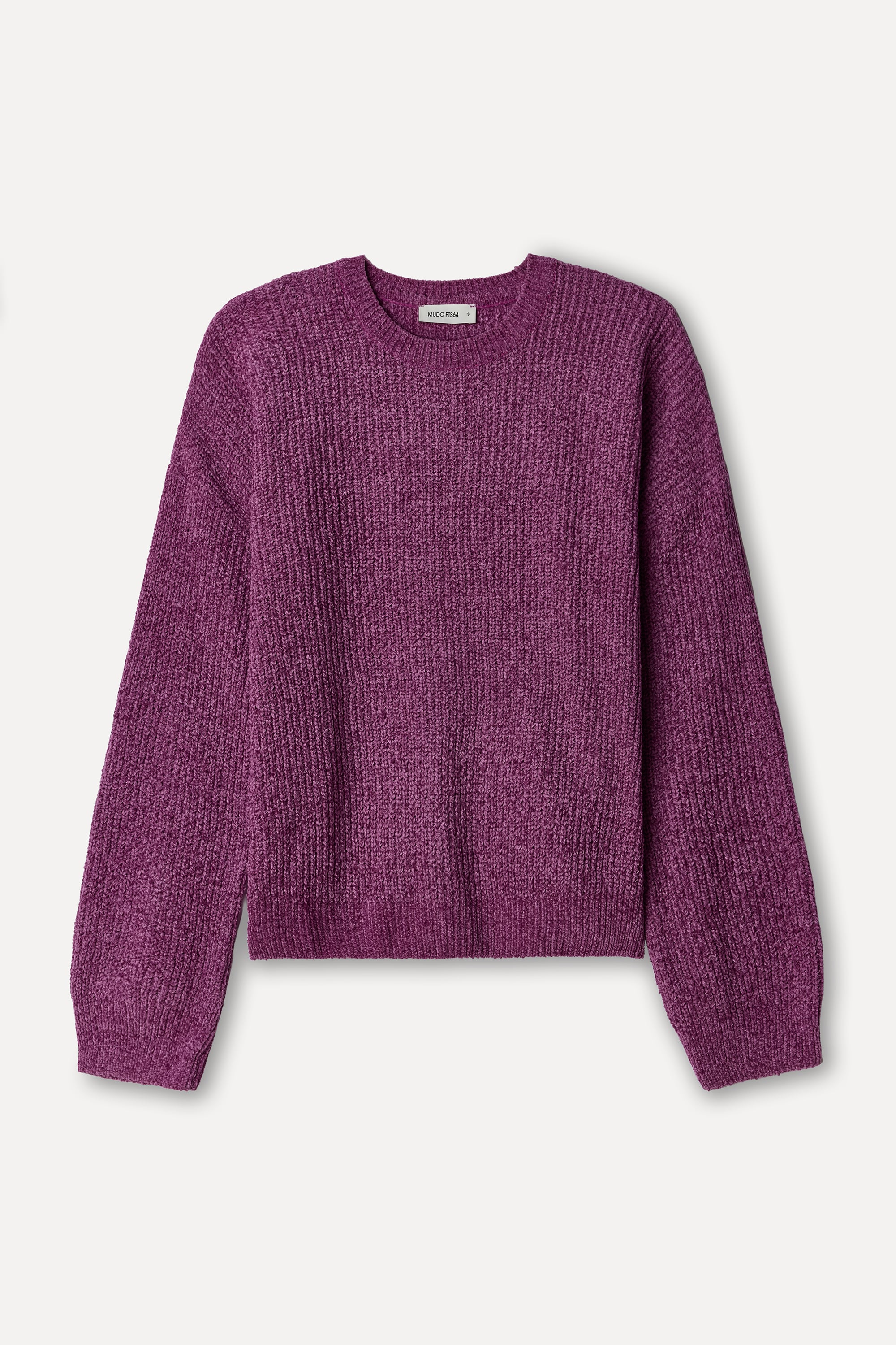 Kadın Pembe Loose Fit Bisiklet Yaka Kazak