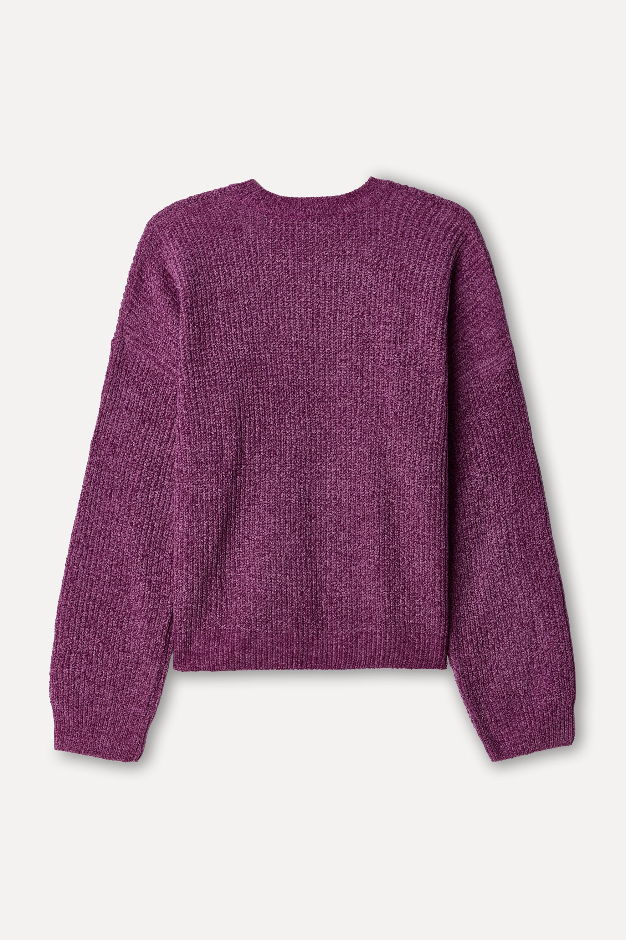 Kadın Pembe Loose Fit Bisiklet Yaka Kazak