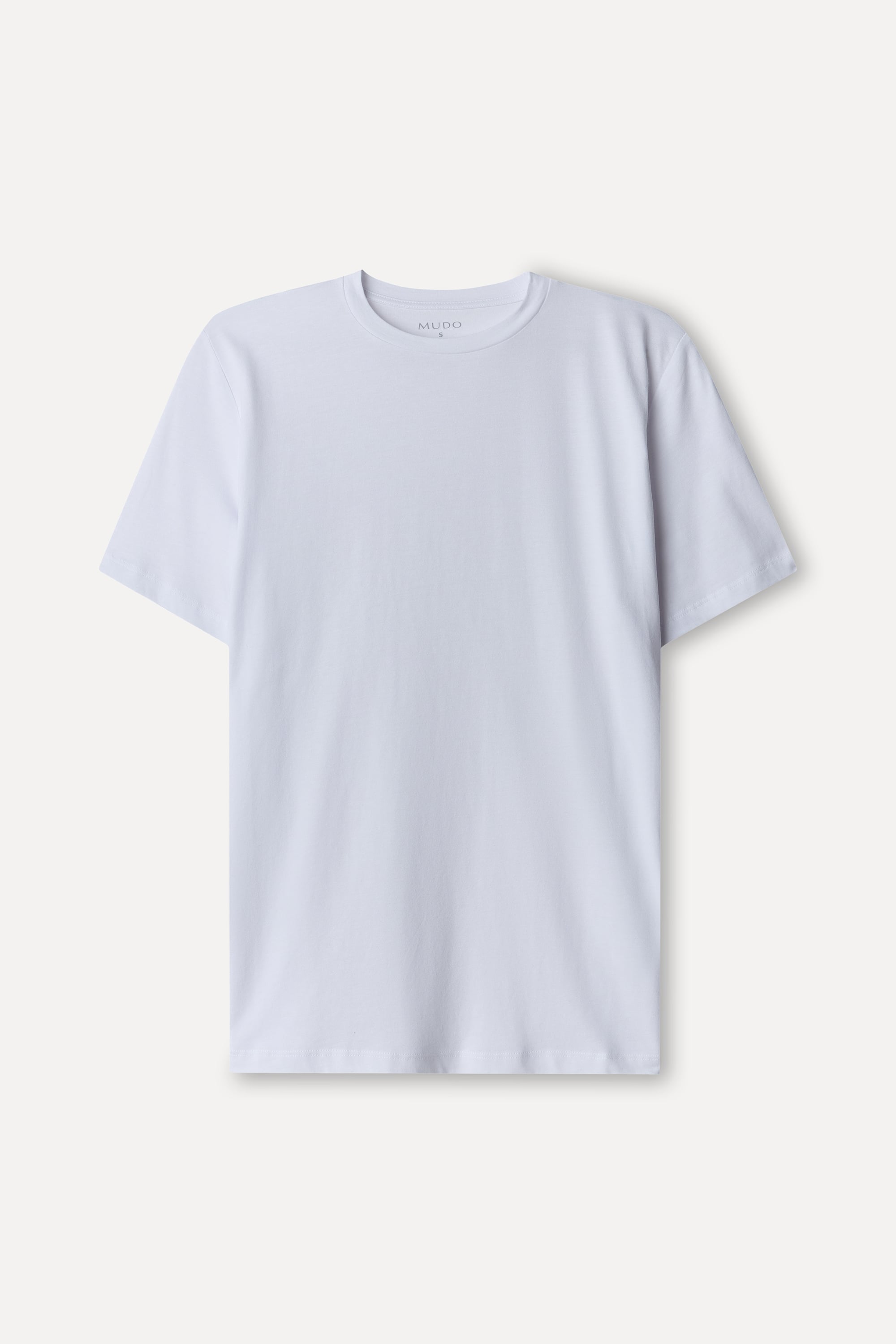 Kadın Kırık Beyaz Modal Karışımlı Bisiklet Yaka T-Shirt