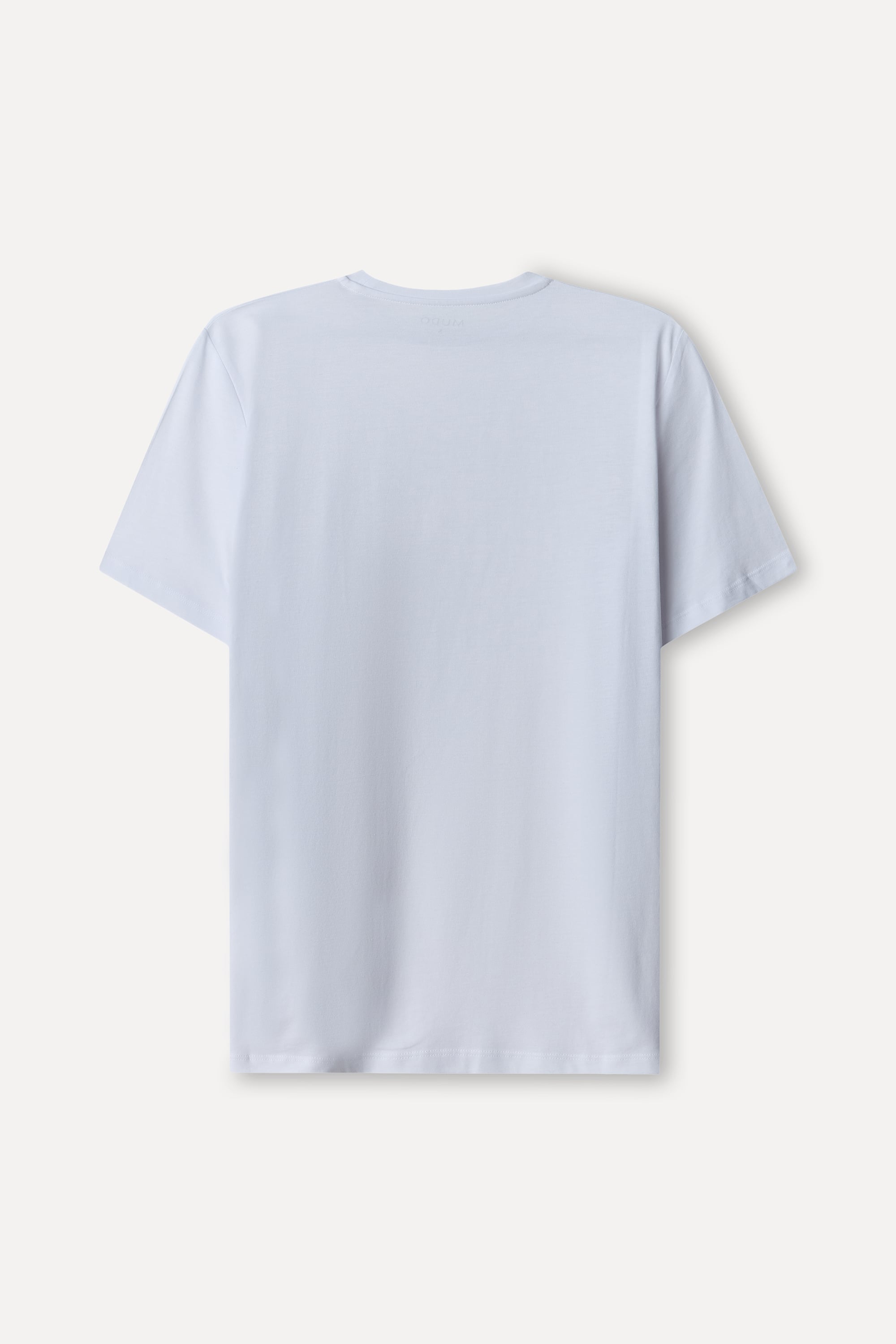 Kadın Kırık Beyaz Modal Karışımlı Bisiklet Yaka T-Shirt