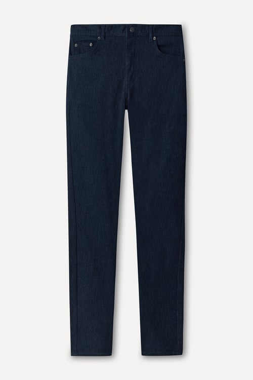 Erkek Lacivert Slim Straight Fit Pantolon