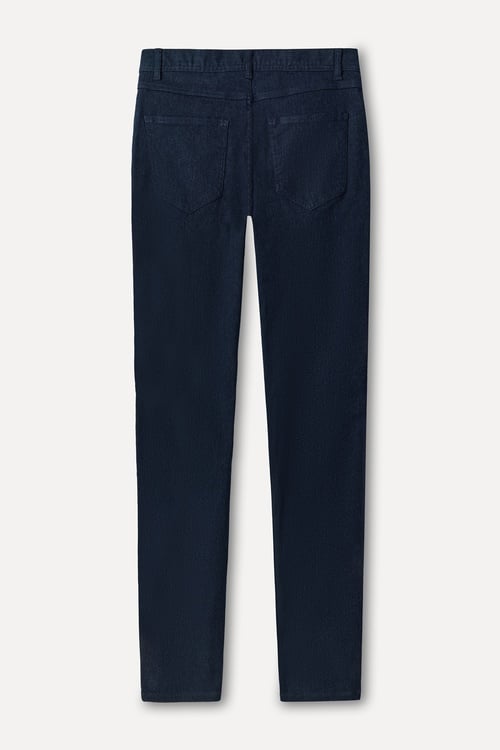 Erkek Lacivert Slim Straight Fit Pantolon