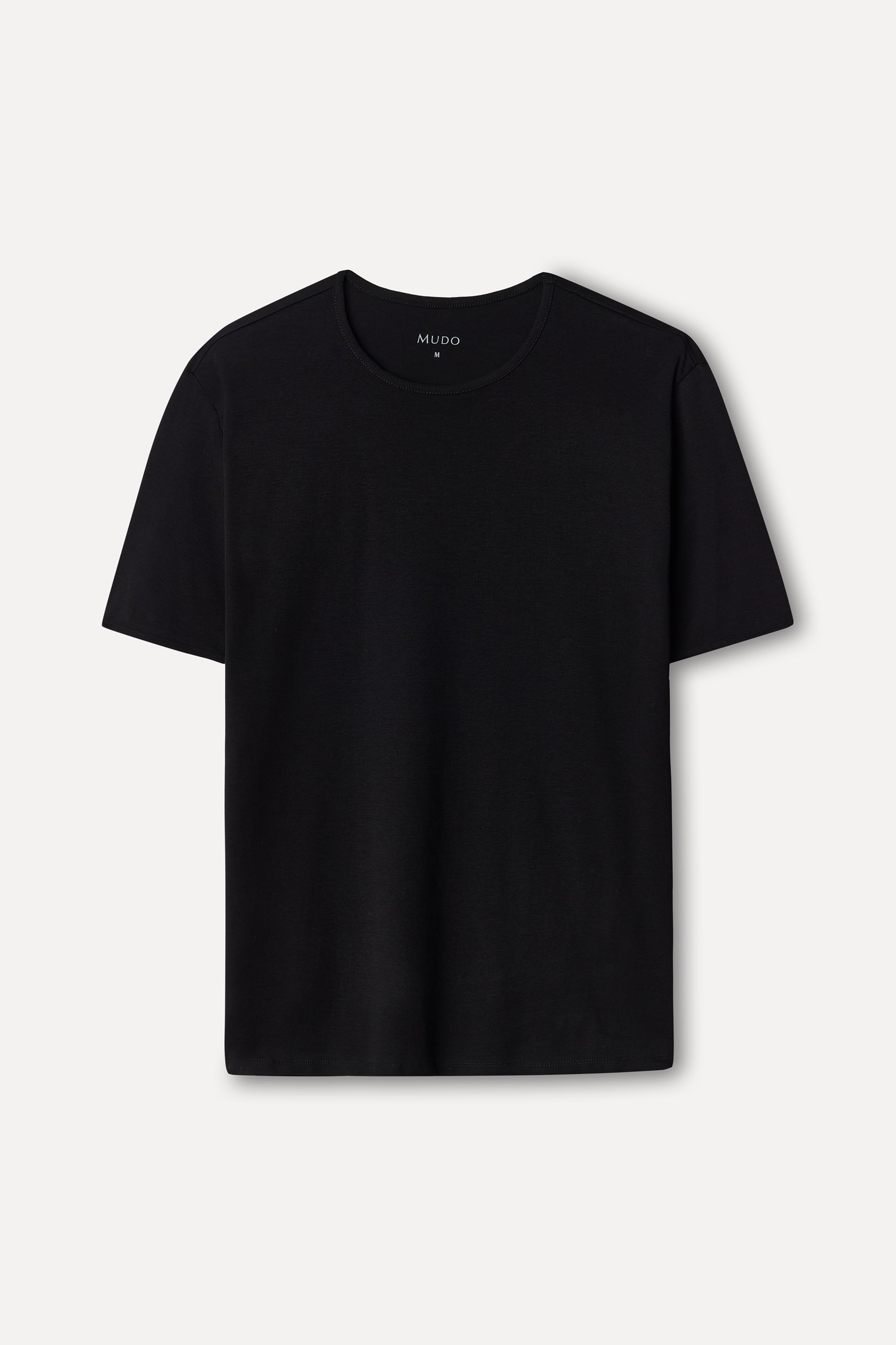 Erkek Siyah Bisiklet Yaka T-Shirt