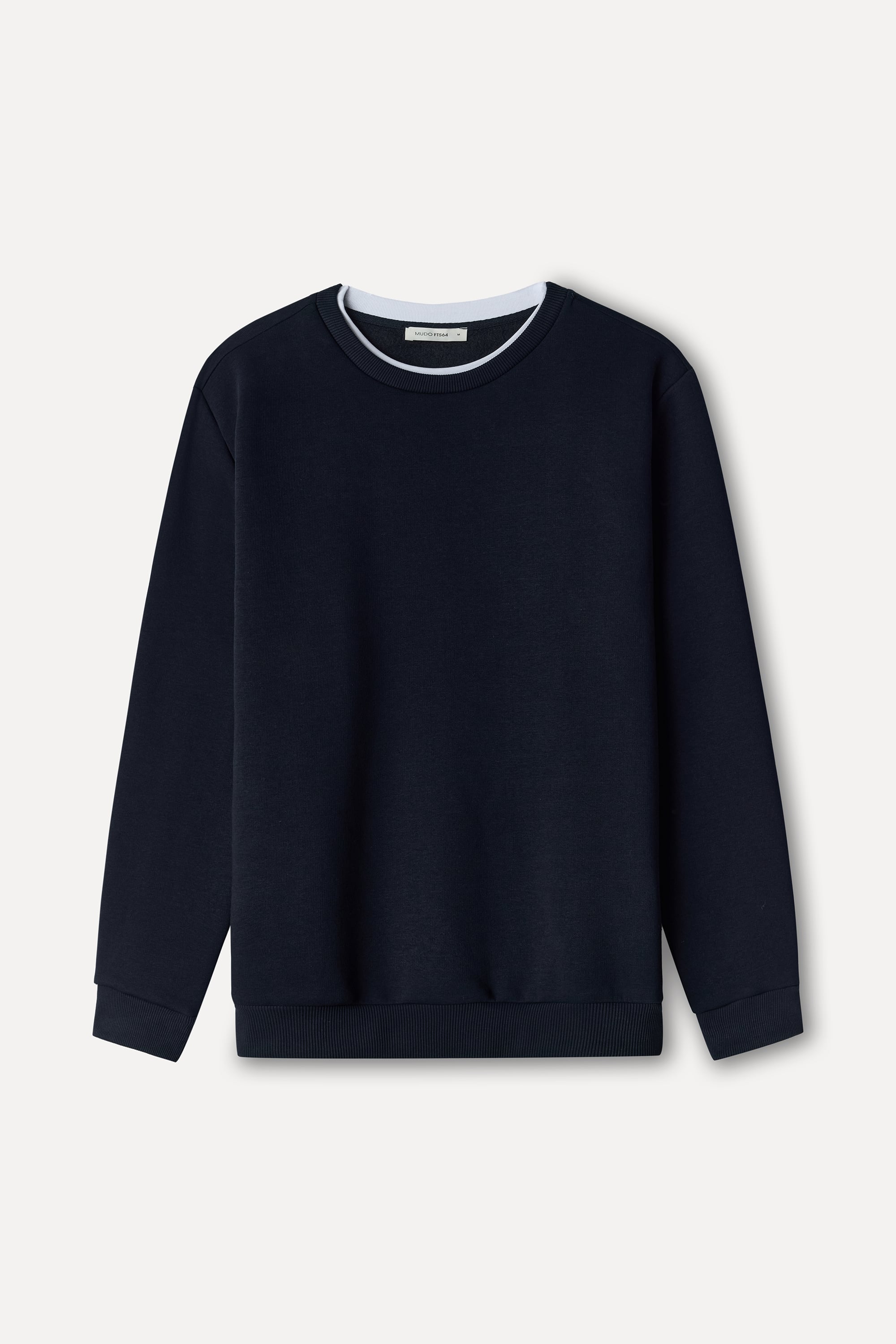 Erkek Lacivert Bisiklet Yaka Sweatshirt