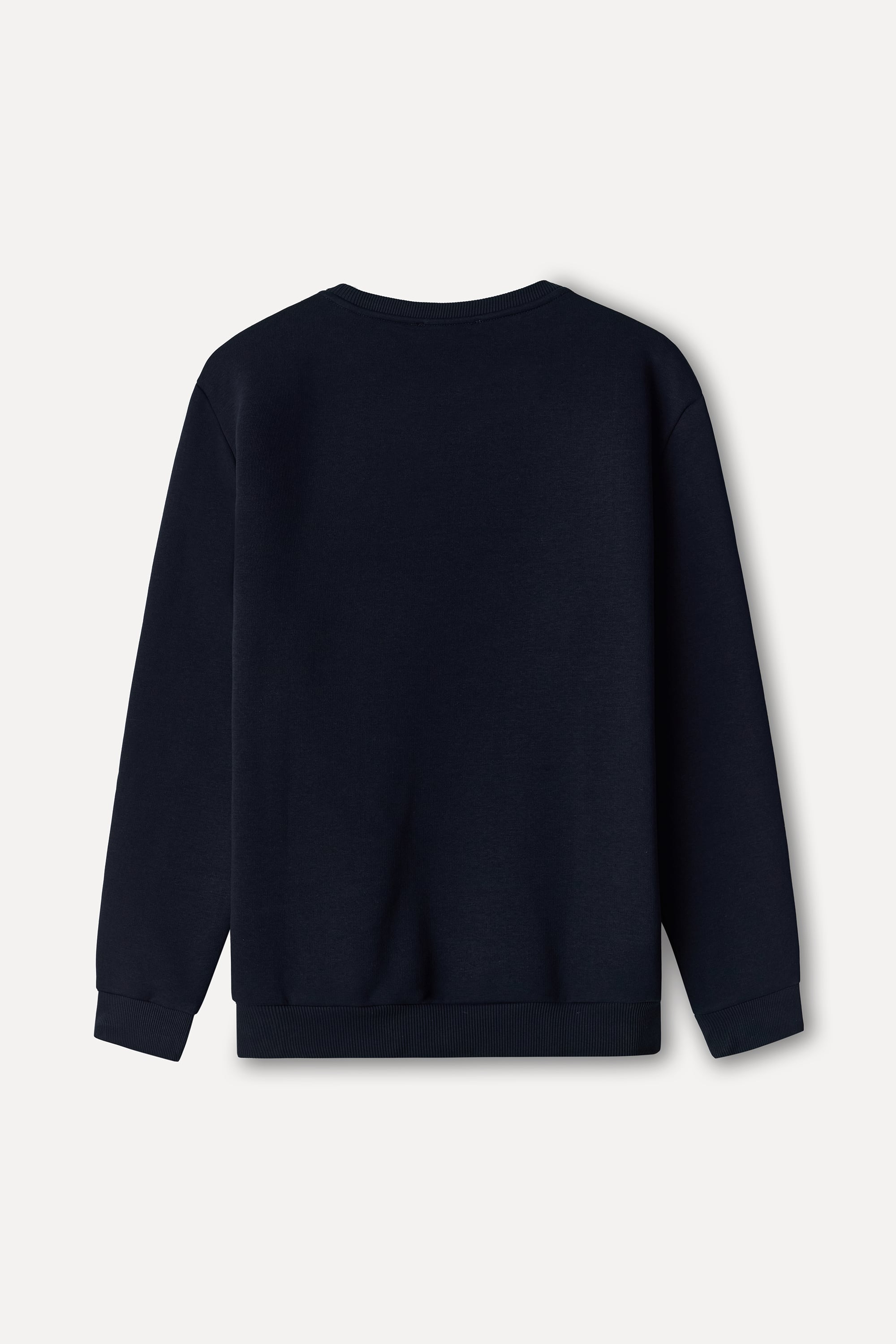 Erkek Lacivert Bisiklet Yaka Sweatshirt