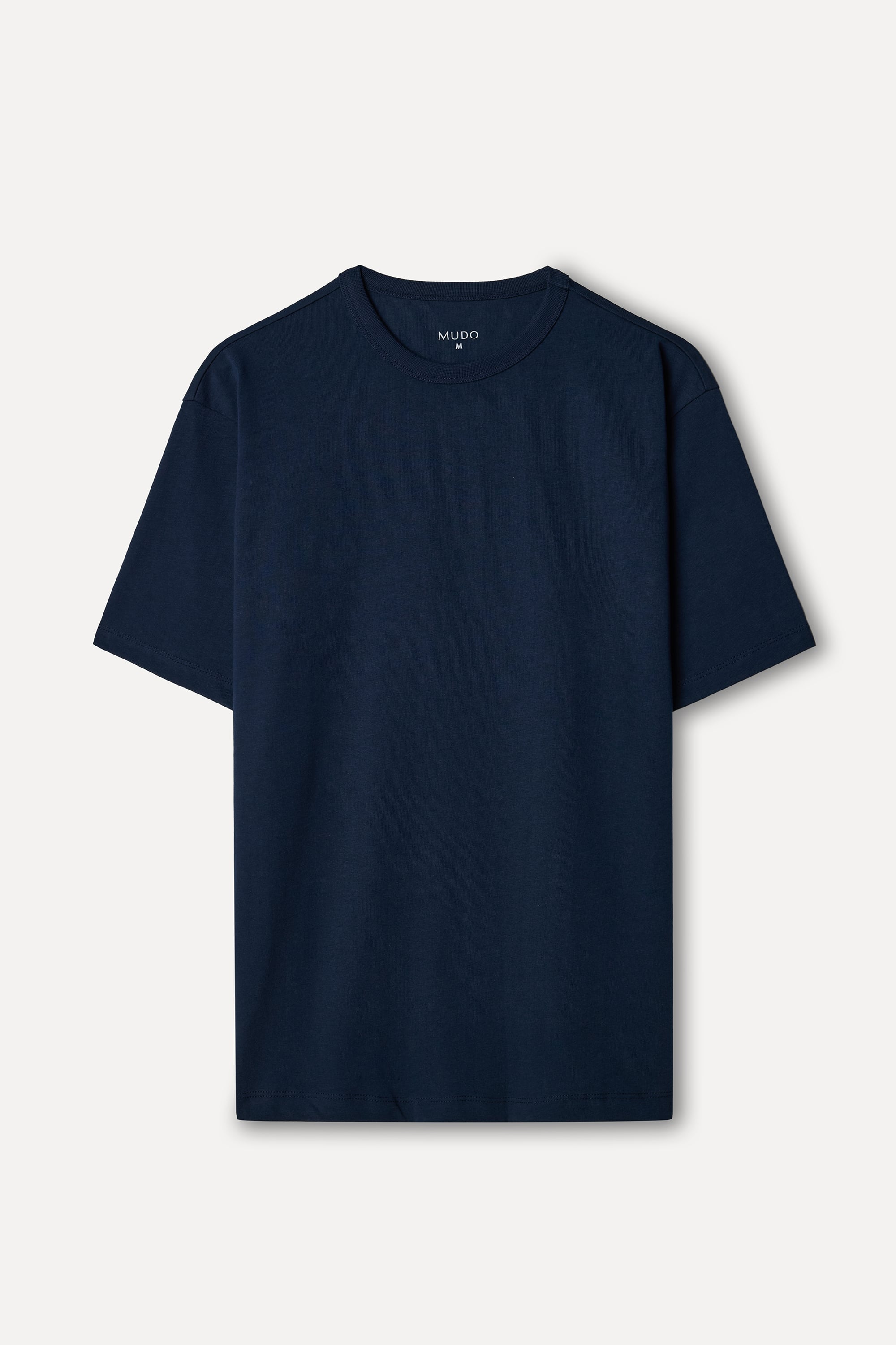 Erkek Lacivert Comfort Fit Bisiklet Yaka T-Shirt