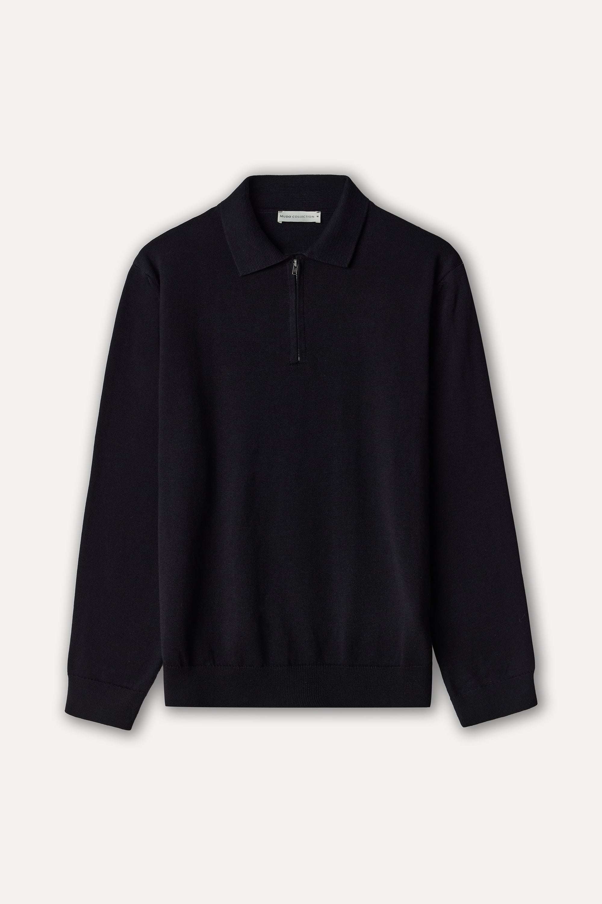 Erkek Siyah Polo Yaka Kazak