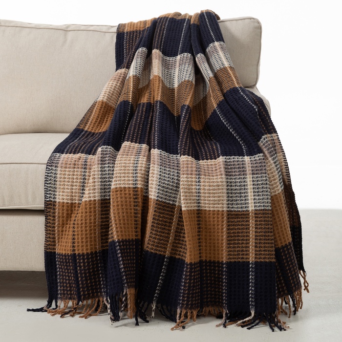 SCOTCH BATTANİYE LACİVERT BEJ 200X220