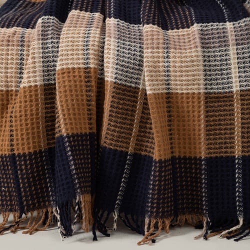 SCOTCH BATTANİYE LACİVERT BEJ 200X220