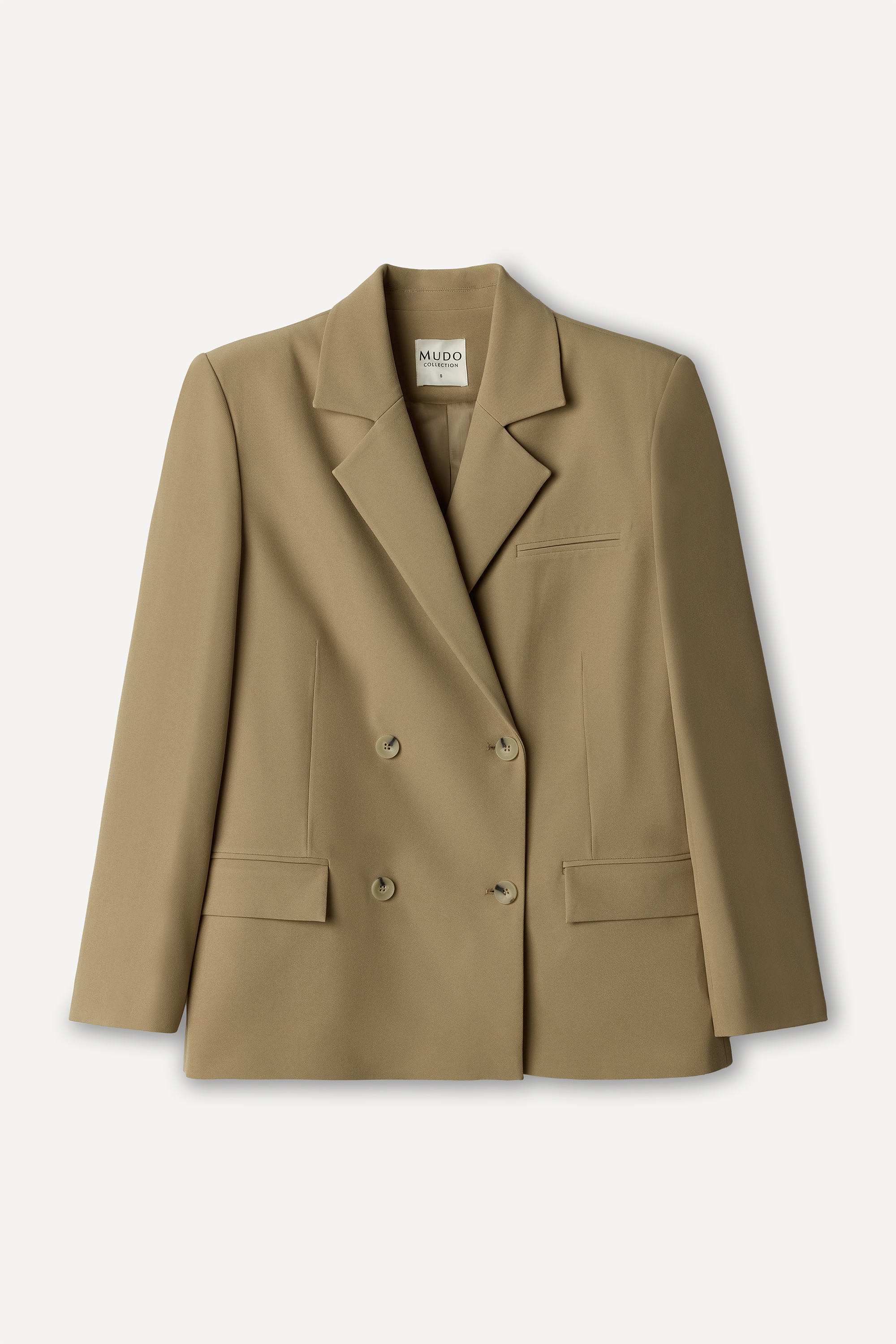 Kadın Bej Rengi Oversize Blazer Ceket