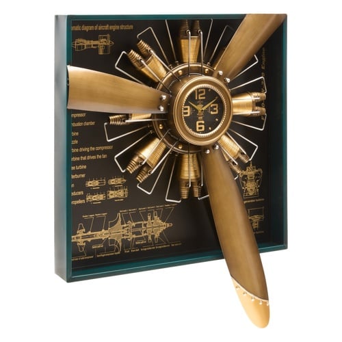 ELICA GOLD DUVAR SAATİ 94X73CM