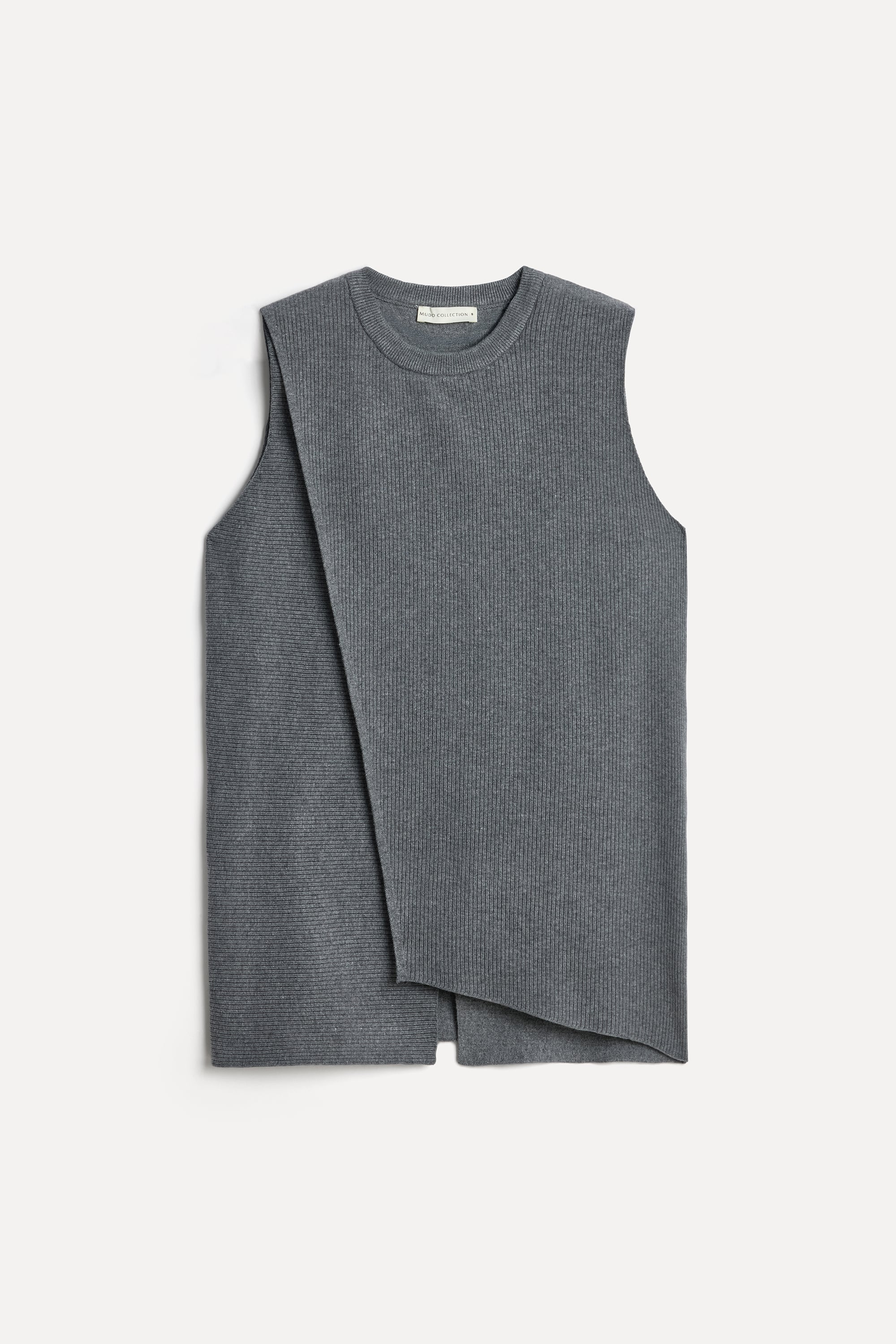 Kadın Gri Melanj Oversize Süveter