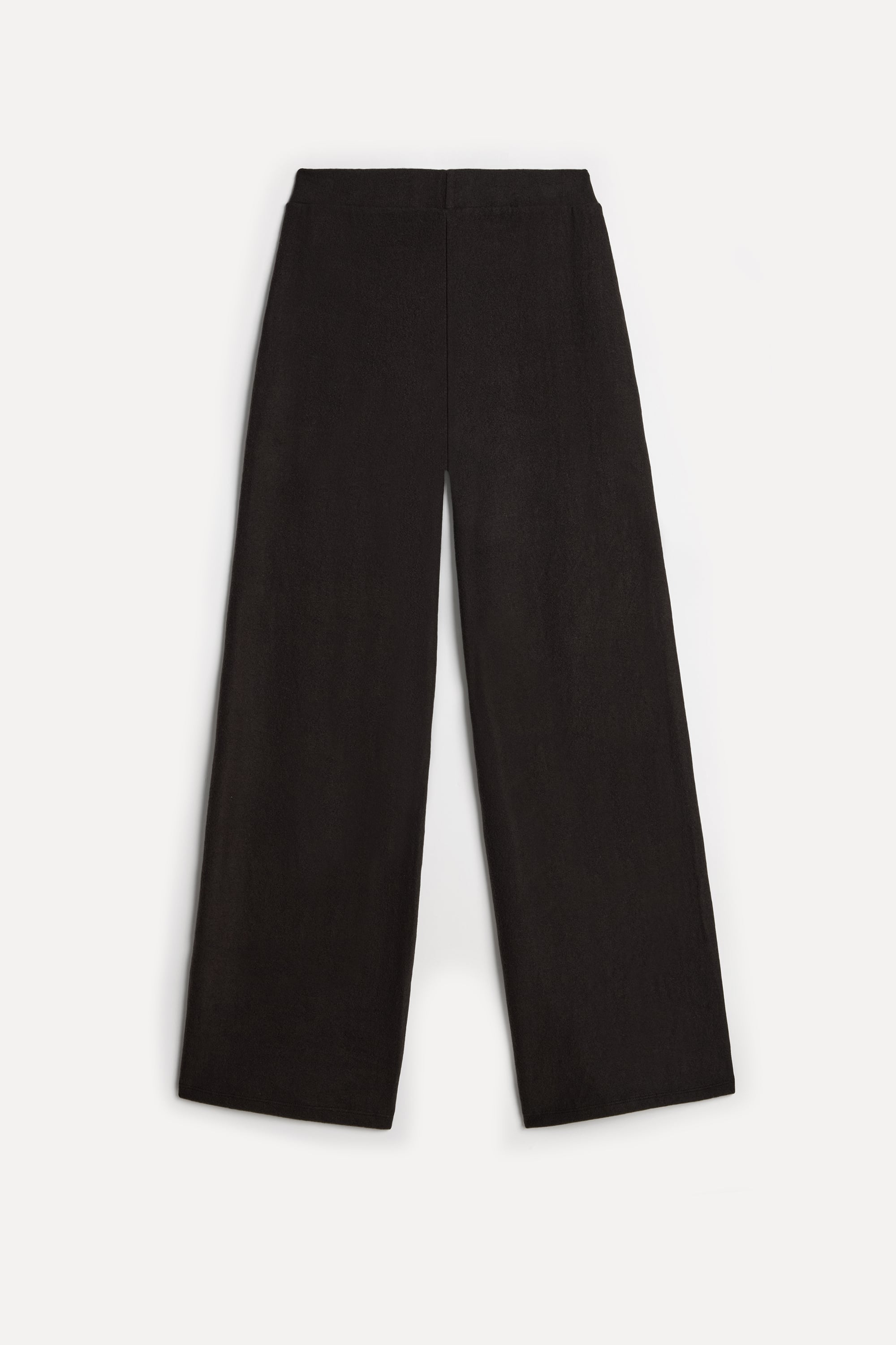Kadın Kahverengi Wide Leg Beli Lastikli Pantolon