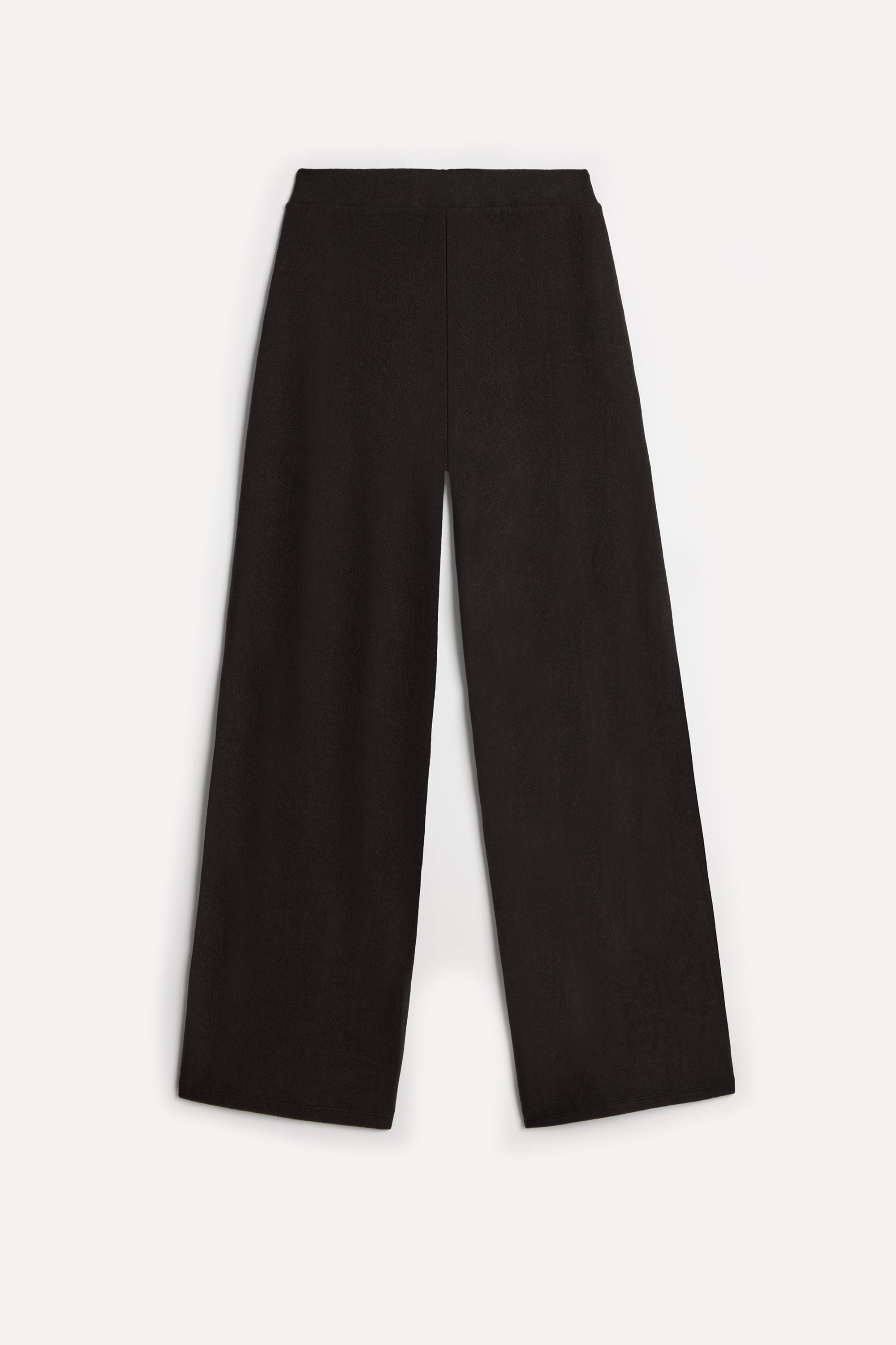 Kadın Kahverengi Wide Leg Beli Lastikli Pantolon