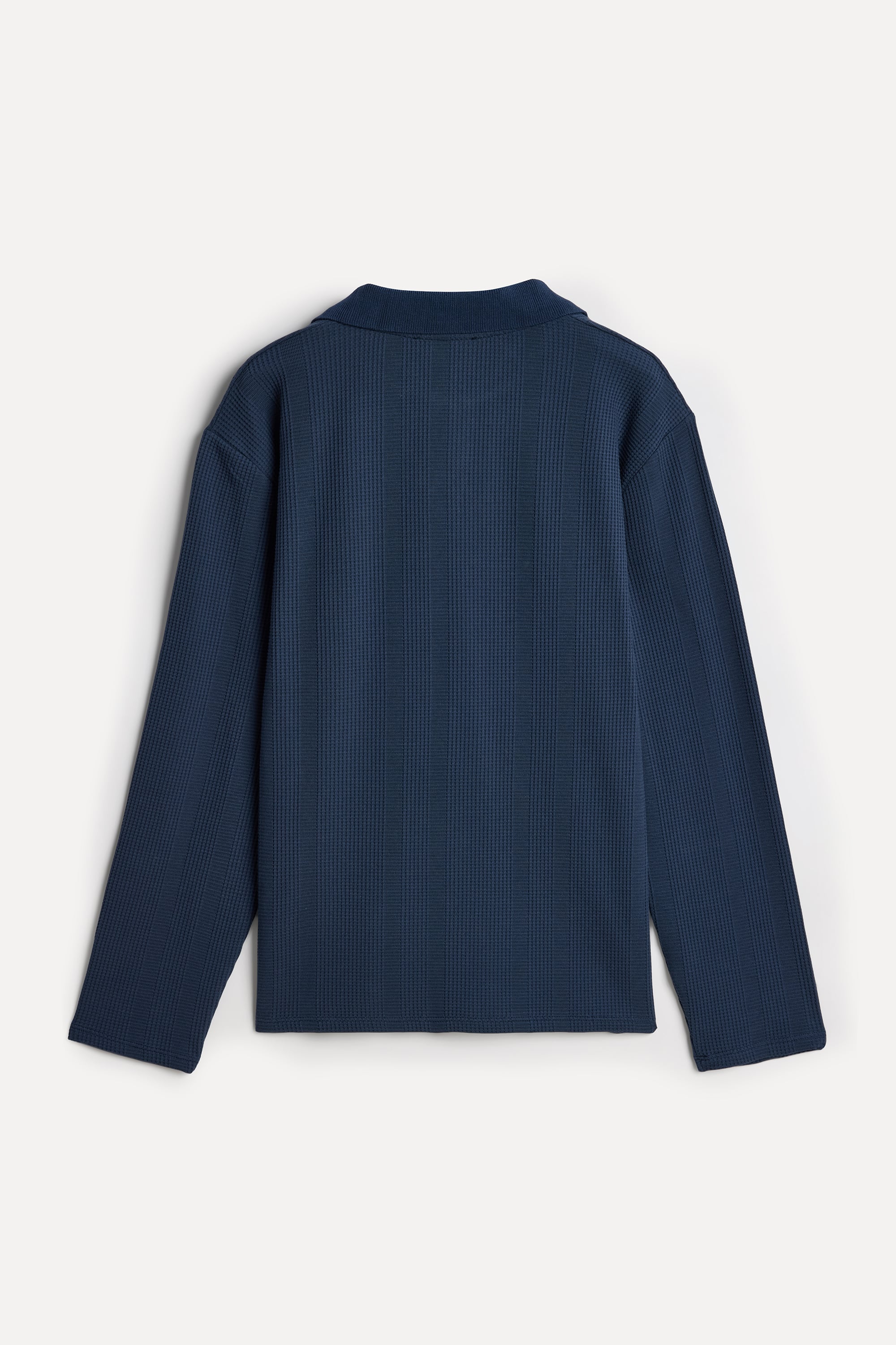 Erkek Lacivert Polo Yaka Sweatshirt