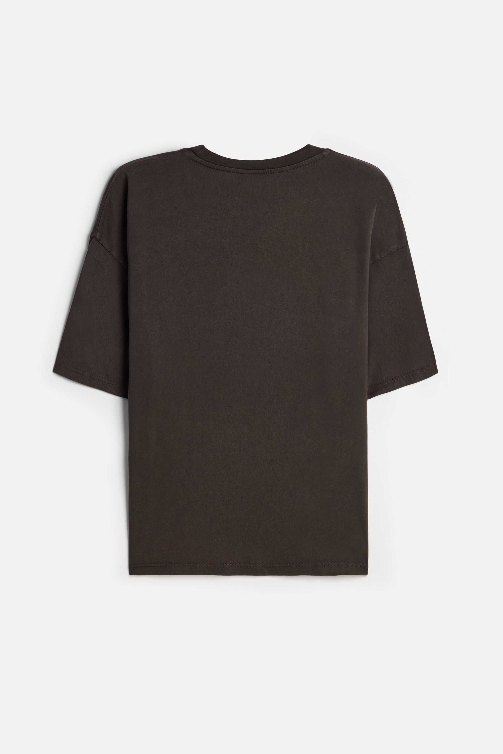 Kadın Kahverengi Baskılı Bisiklet Yaka T-Shirt