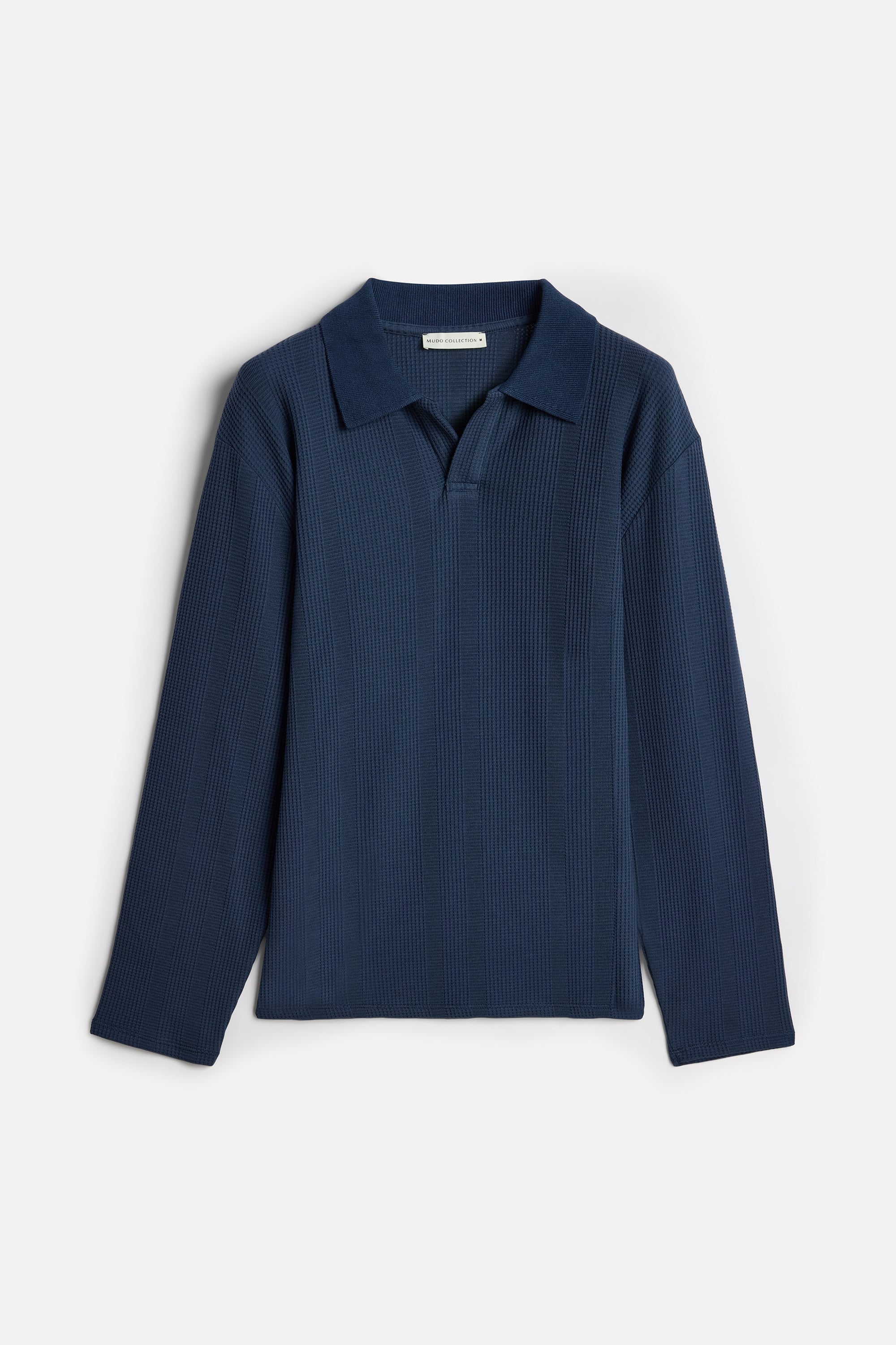 Erkek Lacivert Polo Yaka Sweatshirt