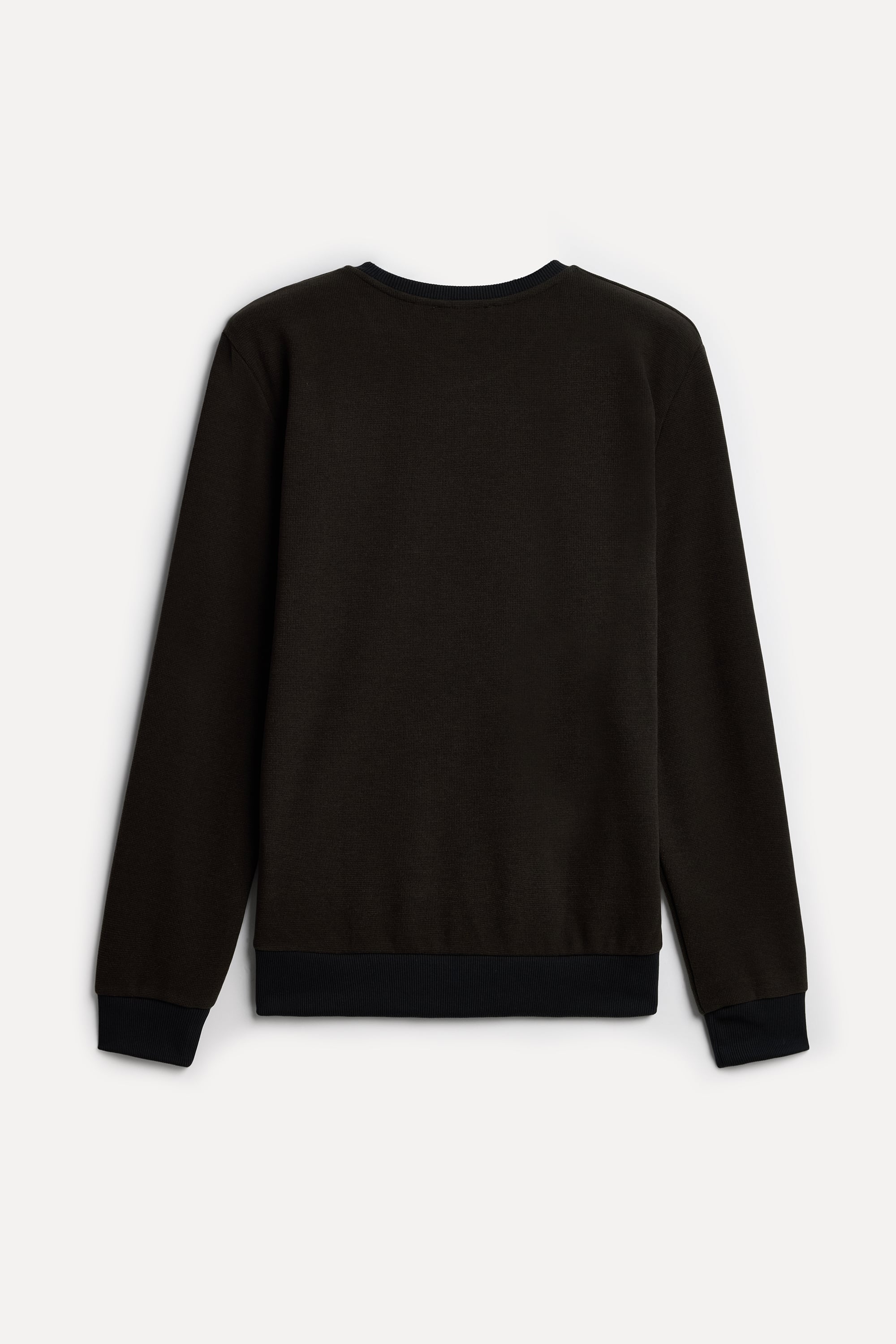 Erkek Kahverengi Mulineli Bisiklet Yaka Sweatshirt