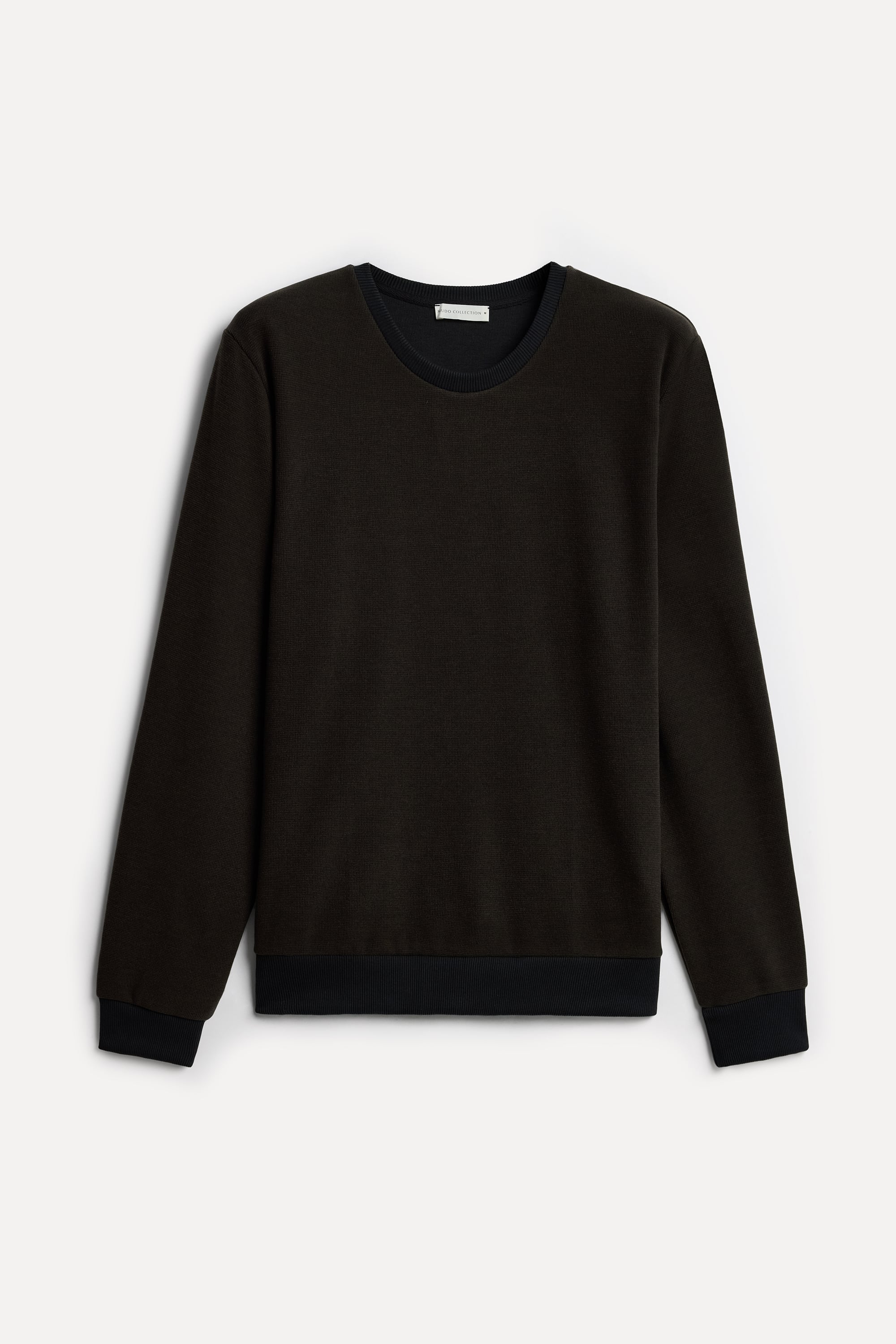 Erkek Kahverengi Mulineli Bisiklet Yaka Sweatshirt